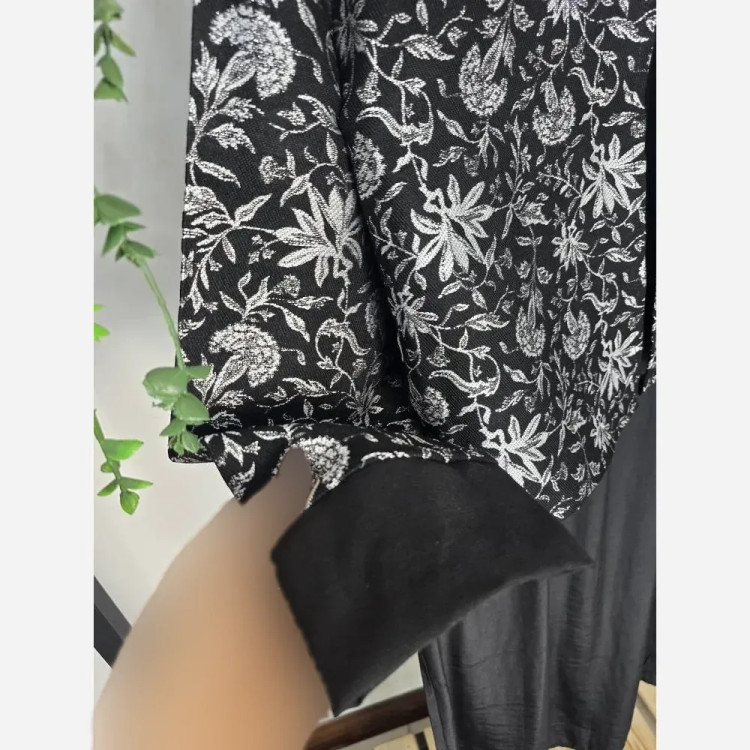 ست سارافون کرپ شنی و رویه تافته کژال فری سایز 36-46 بهاری