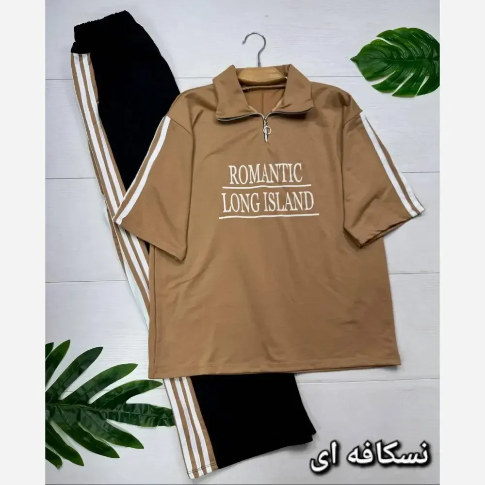 ست بلوز و شلوار زنانه ROMANTIC جنس پنبه گلکسی سایز فری 38 تا 46