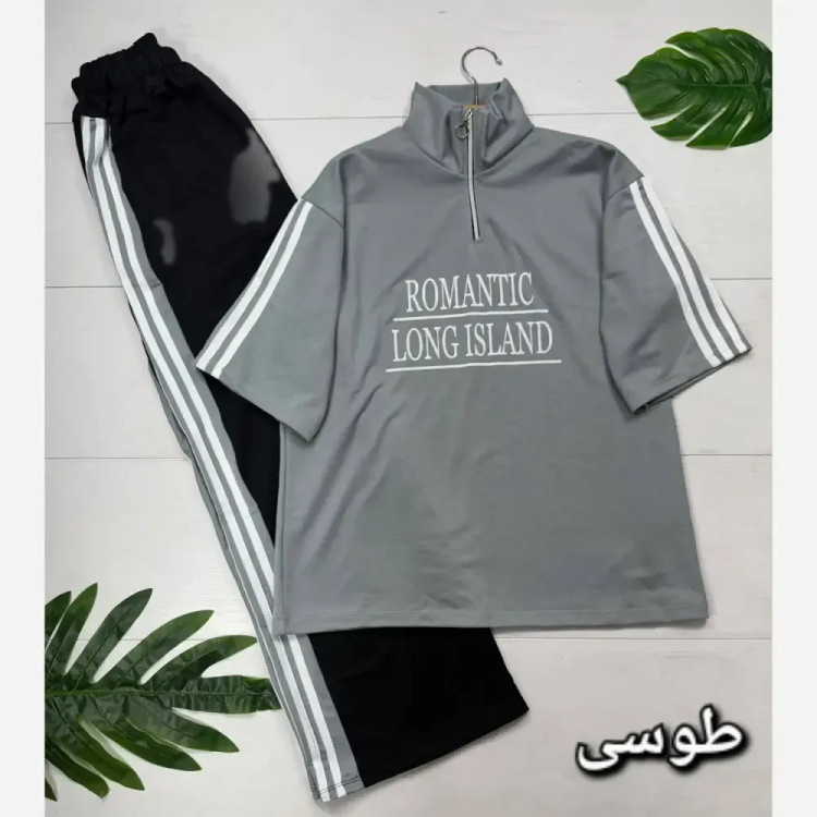 ست بلوز و شلوار زنانه ROMANTIC جنس پنبه گلکسی سایز فری 38 تا 46