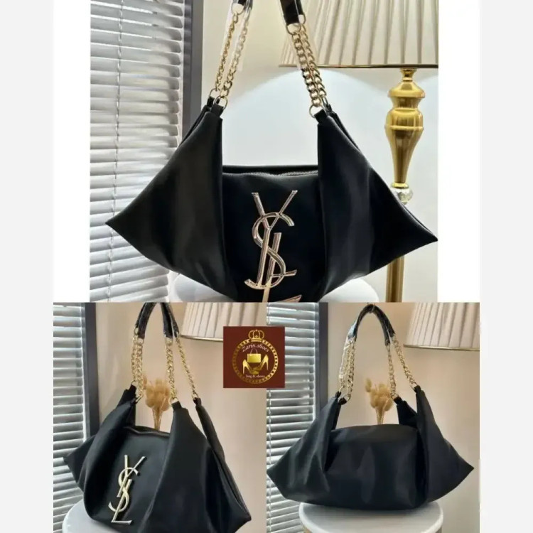 کیف یاشیل چرم باکیفیت مشکی سایز آزاد 50*25 سانت