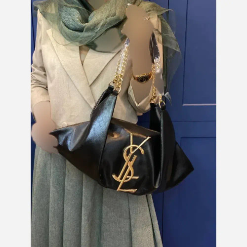 کیف یاشیل چرم باکیفیت مشکی سایز آزاد 50*25 سانت