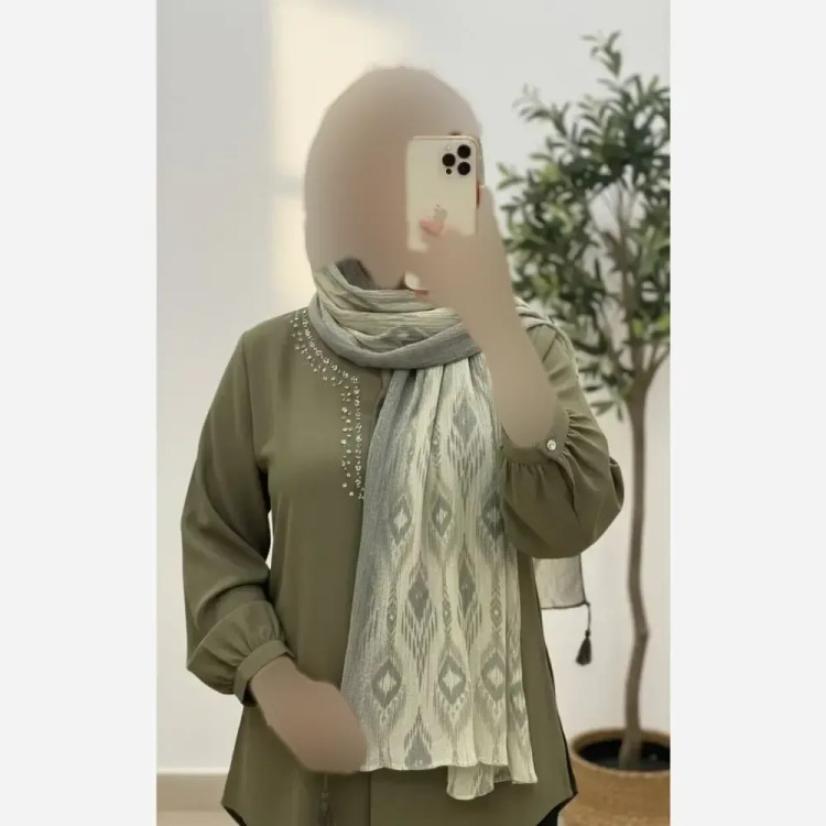 شال کریشه لوزی برشکا کریشه سافت فری سایز ایستایی عالی بدون سر خوردگی کیفیت بالا