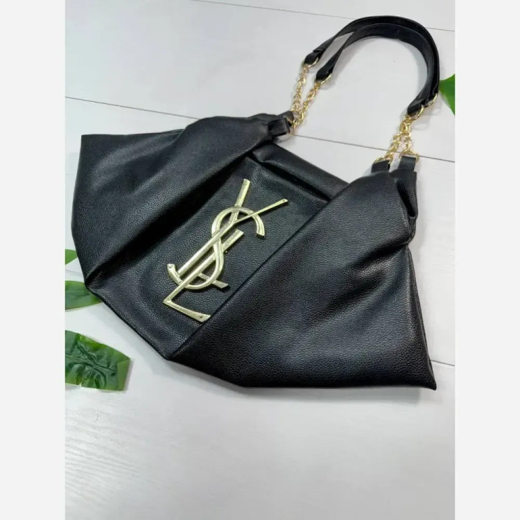 کیف یاشیل چرم باکیفیت مشکی سایز آزاد 50*25 سانت