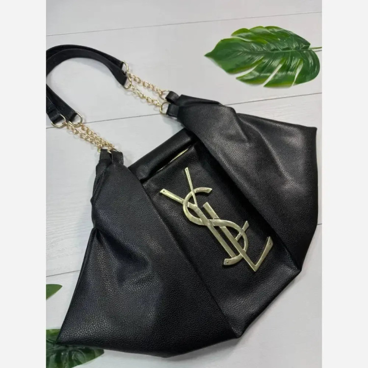 کیف یاشیل چرم باکیفیت مشکی سایز آزاد 50*25 سانت