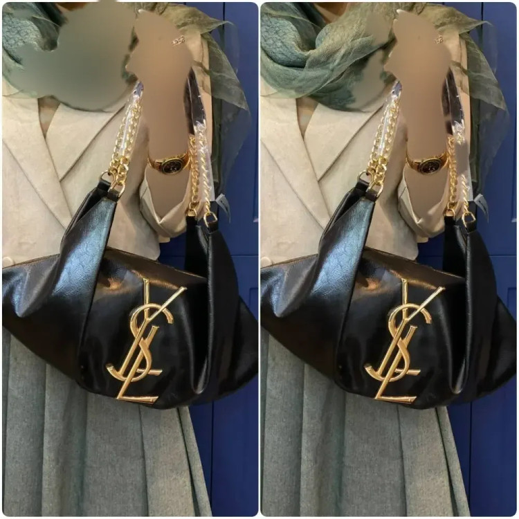 کیف یاشیل چرم باکیفیت مشکی سایز آزاد 50*25 سانت