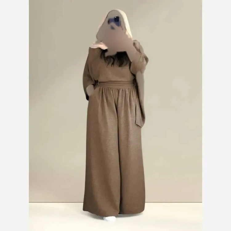ست بنفشه شانتون فری سایز زنانه کد 9995