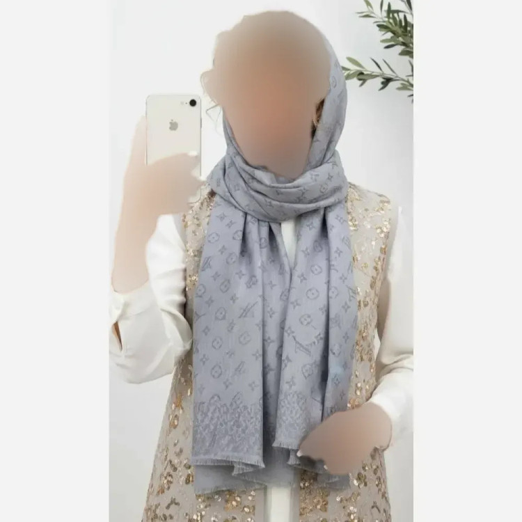 شال طلاکوب ژاکارد پتینه دورو ابعاد 65×178 فری سایز
