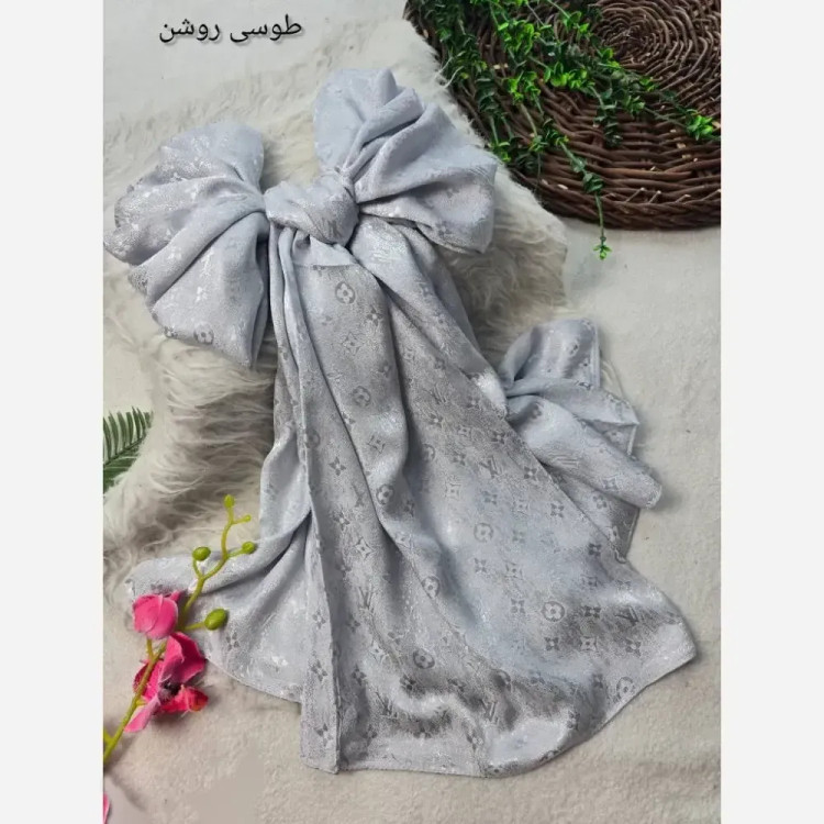 شال طلاکوب ژاکارد پتینه دورو ابعاد 65×178 فری سایز