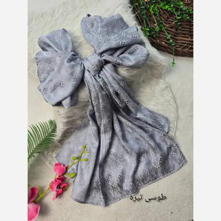 شال طلاکوب ژاکارد پتینه دورو ابعاد 65×178 فری سایز