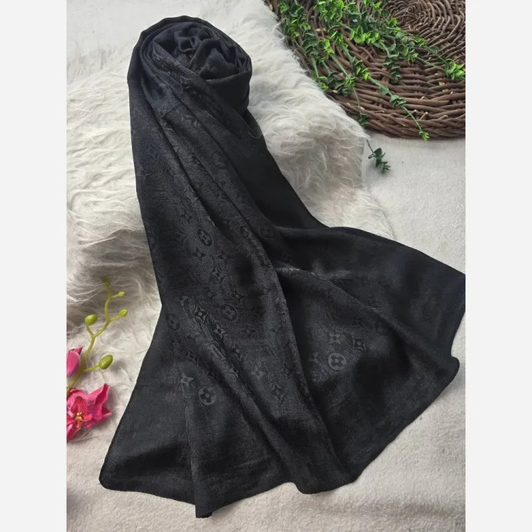 شال طلاکوب ژاکارد پتینه دورو ابعاد 65×178 فری سایز