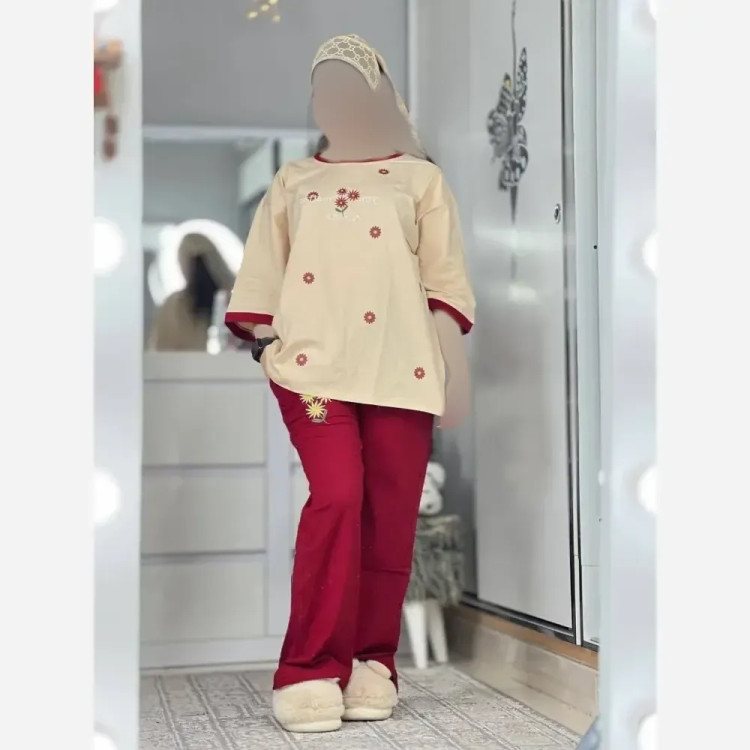 تیشرت و شلوار پردیس پنبه لاکرا فری سایز 38 تا 46 رنگ بندی متنوع