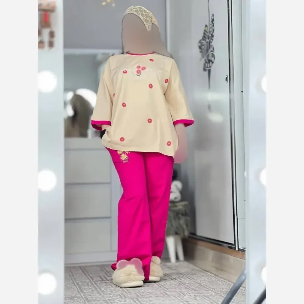 تیشرت و شلوار پردیس پنبه لاکرا فری سایز 38 تا 46 رنگ بندی متنوع