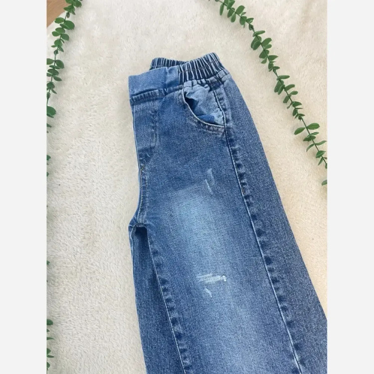 شلوار جین شافل بچه گانه ترک آبی سایز 75