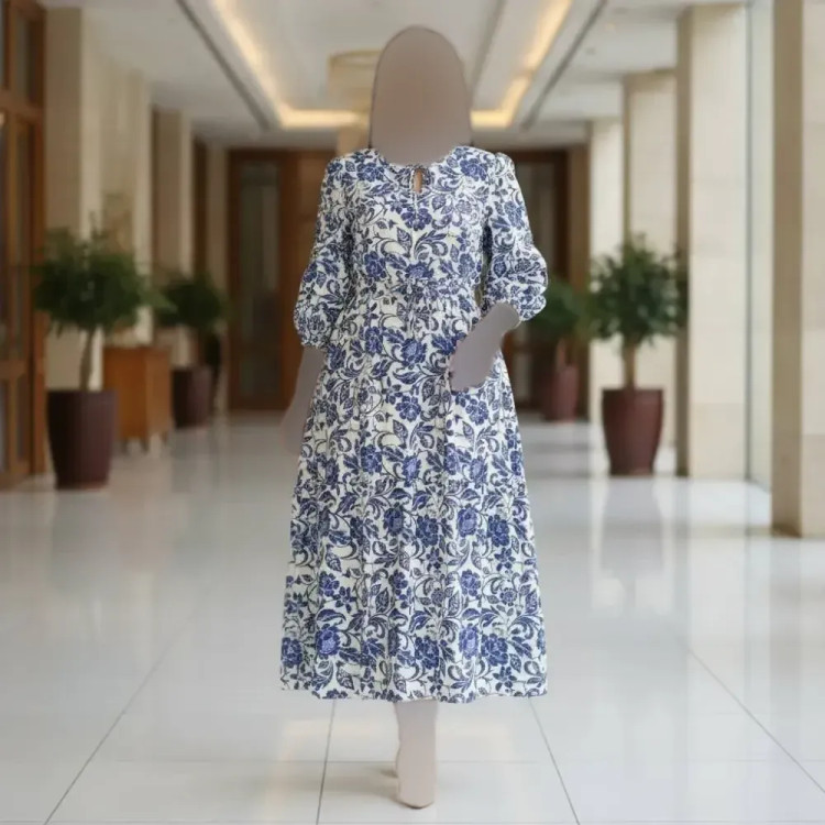 پیراهن ساحلی زنانه بوگاتی گرم بالا فری سایز کد 4026