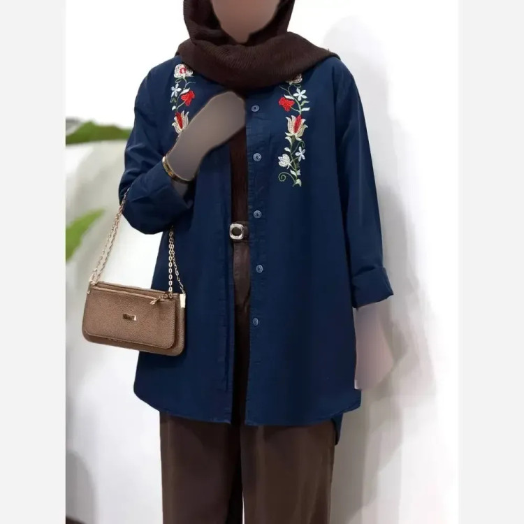 مانتو ترمه لینن پنبه ای زنانه سایز 38 تا 48 قد 79 بدون آبرفت رنگ بندی متنوع