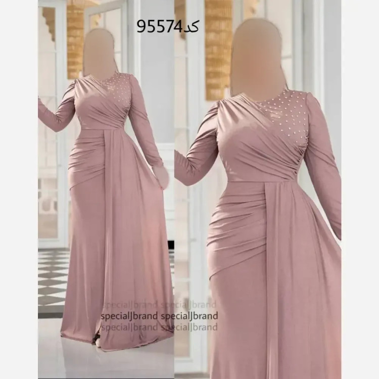 ماکسی مجلسی تیساق غواصی فویلی قد 165 پشت زیپ سایز 44 تا 50