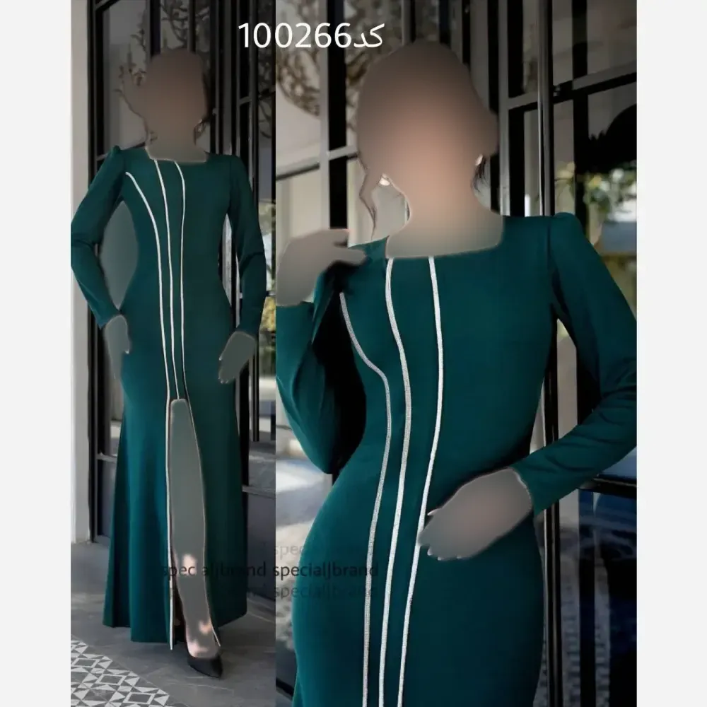 ماکسی مجلسی ژالین دالقیچ قد 160 زیپدار آبی سبز سایز 44 تا 54