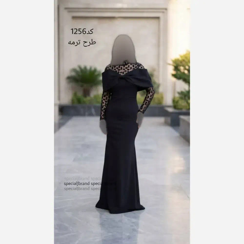 ماکسی مجلسی ویکتوریا دالقیچ و فلوک مخمل قد155 زیپ دار طرح ترمه گل ستاره سایز 48 تا 52