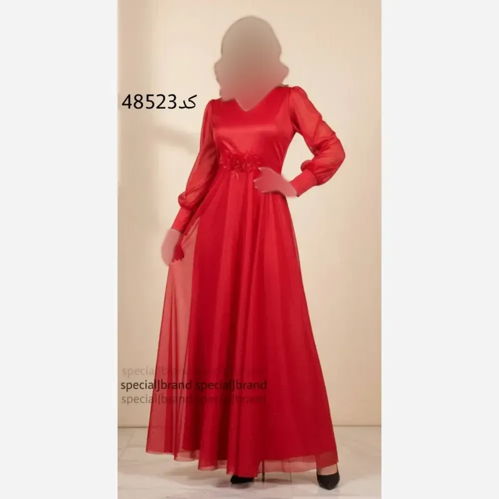 پیراهن مجلسی ماکسی حدیث حریر شنی قد 155 زنانه سایز 40-42