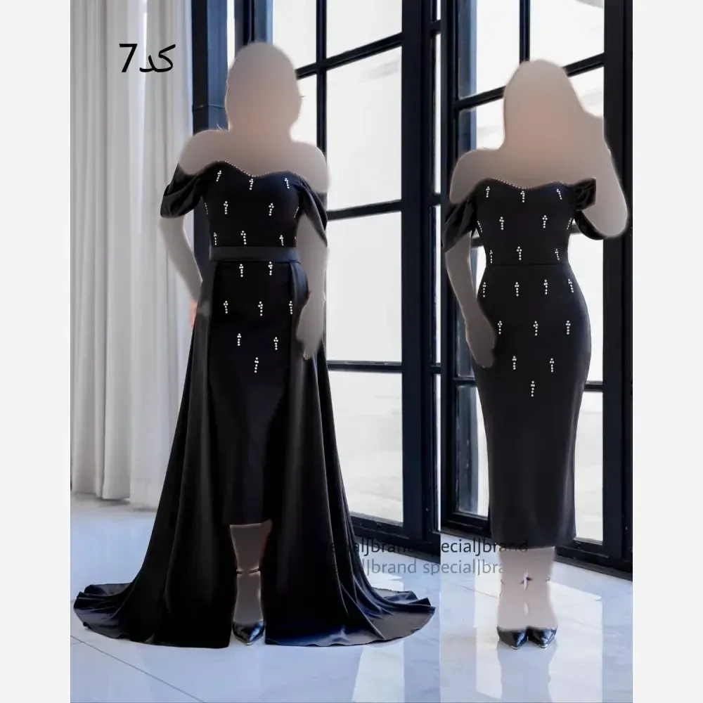 ماکسی مجلسی دو تیکه سراب مشکی دالقیچ و ساتن زنانه سایز 40 تا 52
