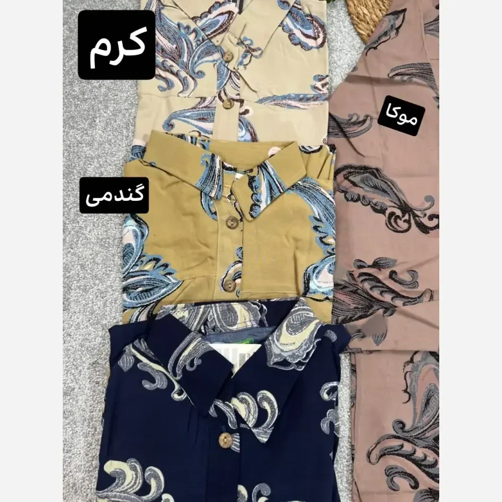 تونیک نخی زنانه مدل آیین خنک و لطیف مناسب بهار و تابستان طرح بته جقه فری سایز