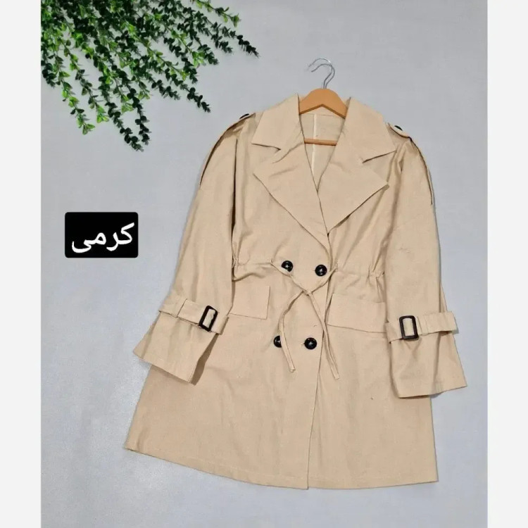 مانتو دانشجویی سوگند لنین کتان وارداتی یقه سگک دار دکمه کاربردی مشکی یشمی نسکافه ای کرمی استخوانی 38 تا 48