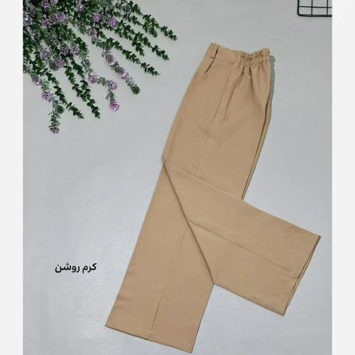 شلوار بگ زنانه مازراتی دبل درجه یک در رنگ های مشکی کرم نسکافه ای سایز 38 تا 48