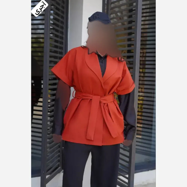 وست کمربندی زنانه داکرون پنبه آنزیم شور فری سایز مشکی طوسی آجری آبی اقیانوسی