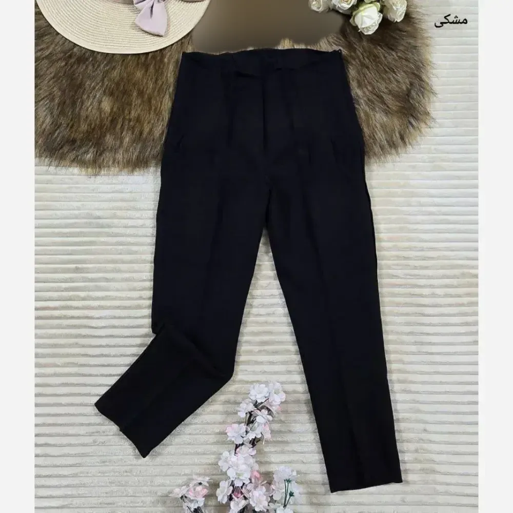 شلوار راسته مازراتی زارا مشکی سایزبندی 38 تا 50
