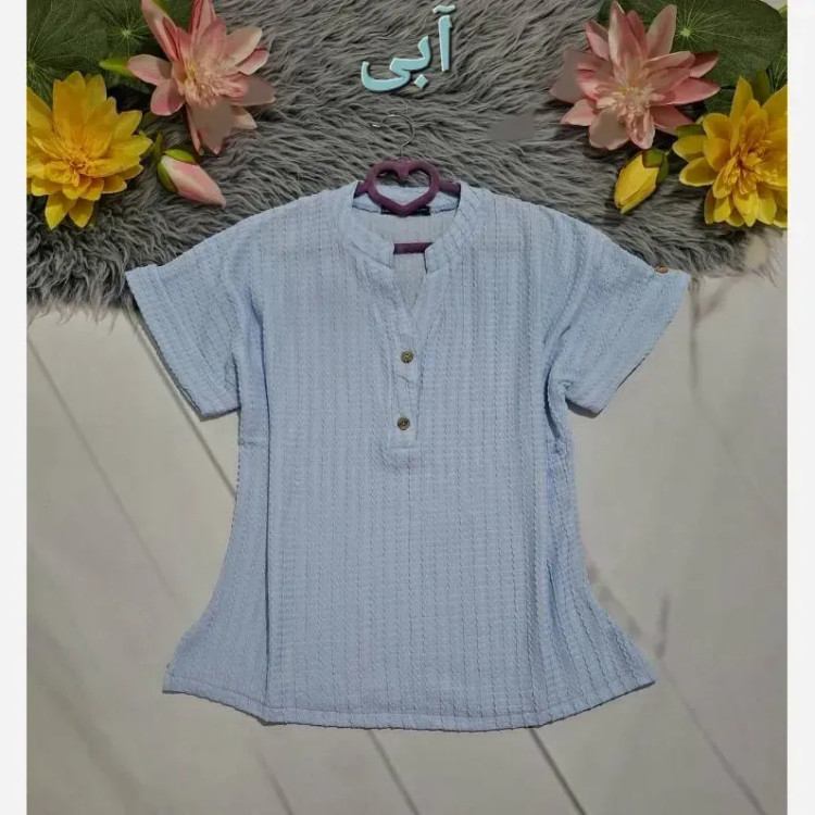شومیز زنانه مراکشی سایز بزرگ آستین پاکتی فری سایز 40 تا 48