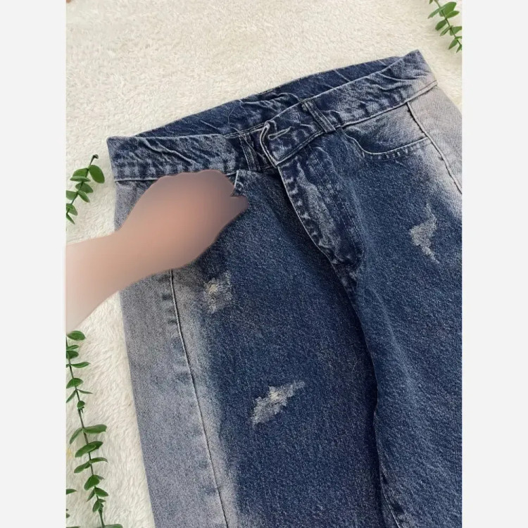 شلوار جین شافل بغل سنگشور ترک زنانه قد 105 سایزبندی کامل