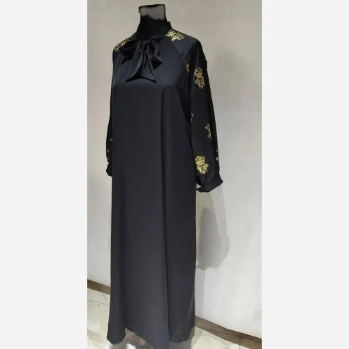 عبا کرواتی طرح تاجی الیزه و تافته سوزندوزی هندی فری سایز 38-52