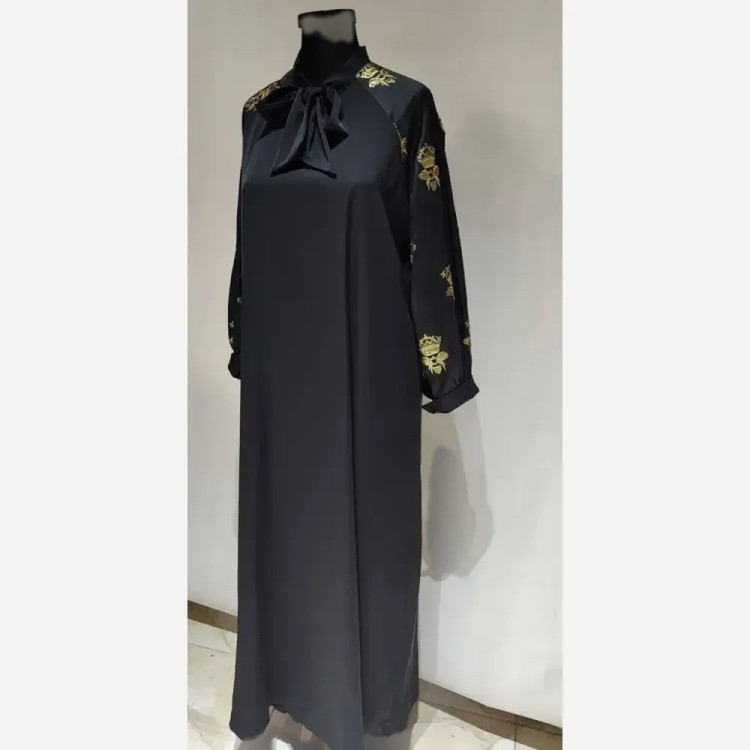 عبا کرواتی طرح تاجی الیزه و تافته سوزندوزی هندی فری سایز 38-52