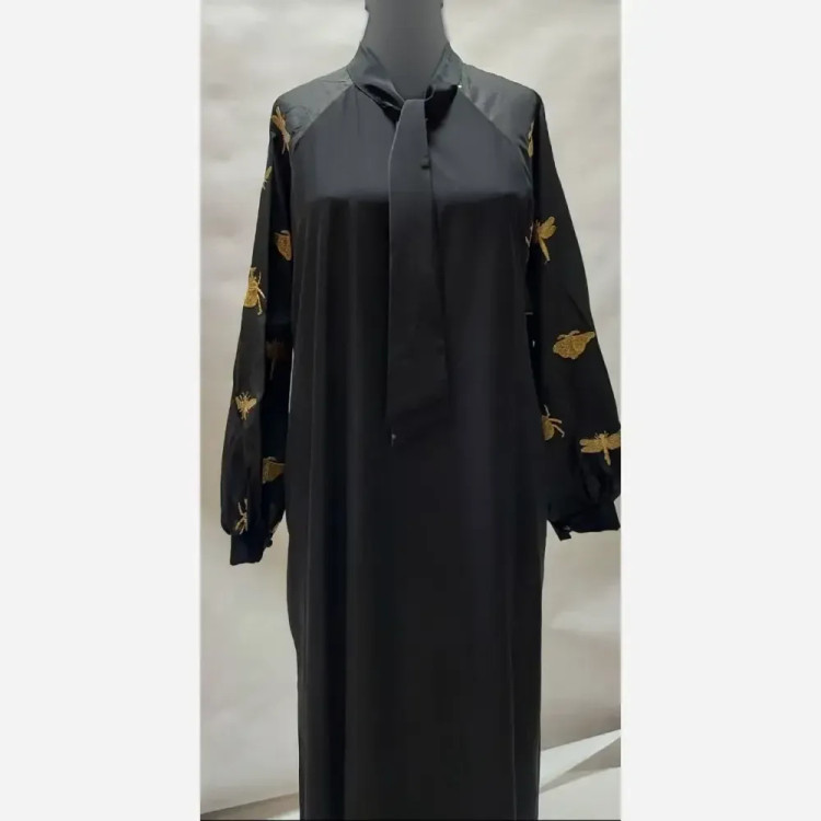 عبا کرواتی طرح تاجی الیزه و تافته سوزندوزی هندی فری سایز 38-52