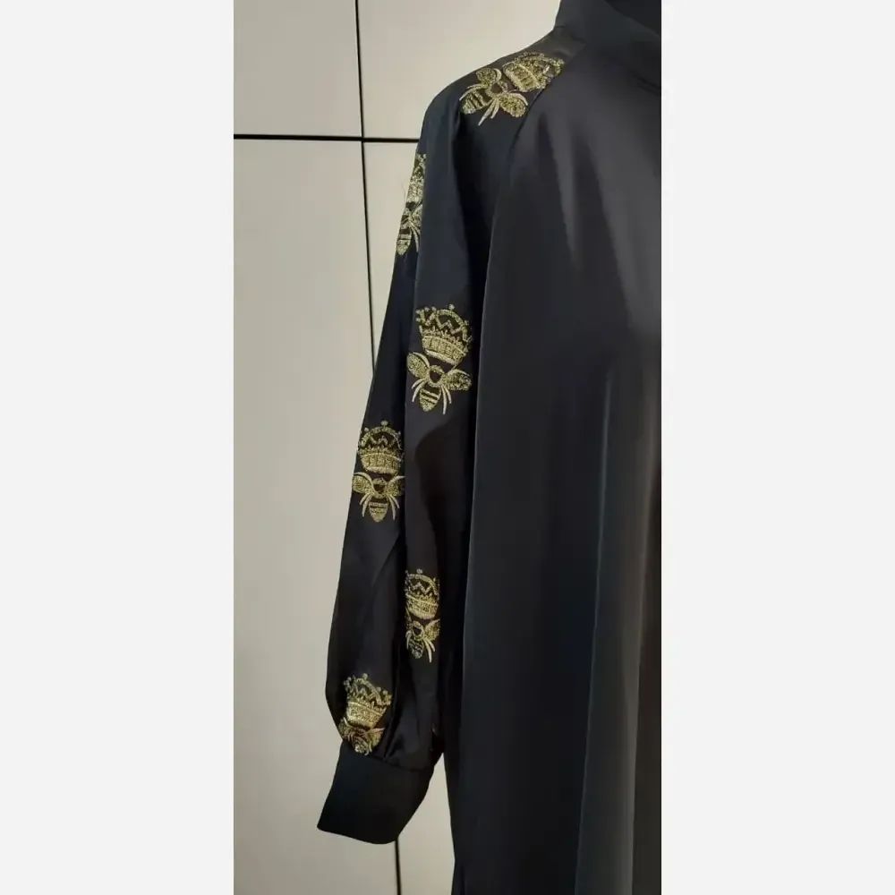 عبا کرواتی طرح تاجی الیزه و تافته سوزندوزی هندی فری سایز 38-52
