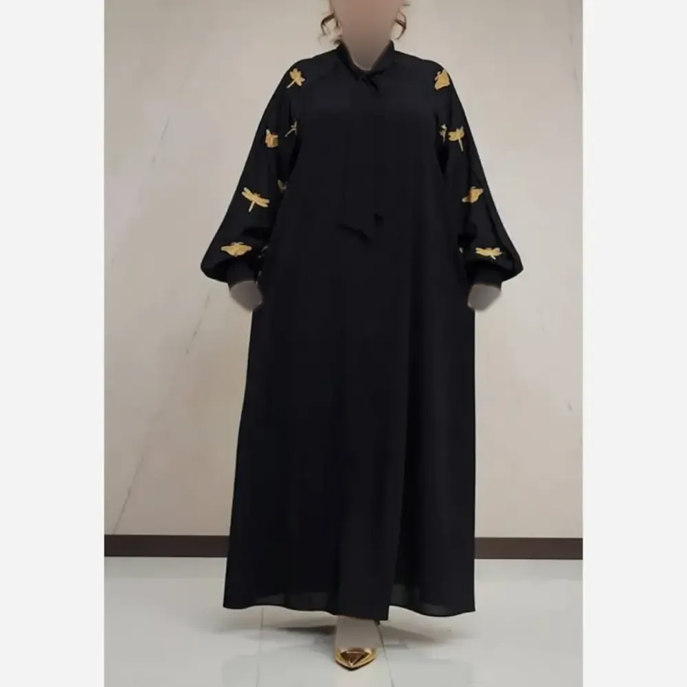 عبا کرواتی طرح تاجی الیزه و تافته سوزندوزی هندی فری سایز 38-52