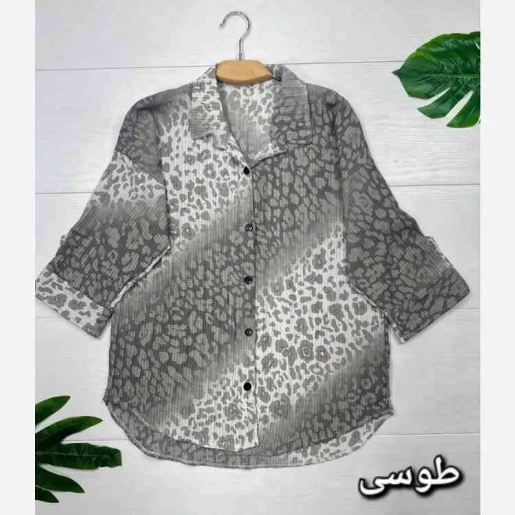 شومیز زنانه نارین جنس کریستال پفکی سایز فری 38 تا 46