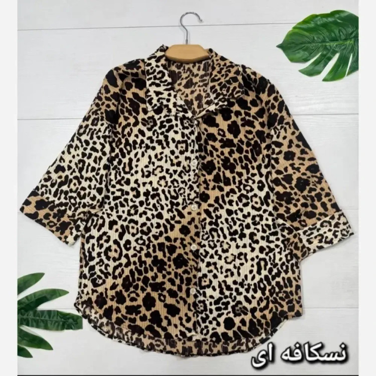 شومیز زنانه نارین جنس کریستال پفکی سایز فری 38 تا 46
