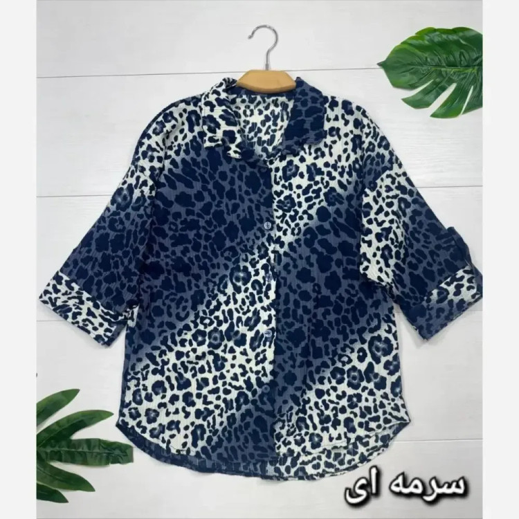 شومیز زنانه نارین جنس کریستال پفکی سایز فری 38 تا 46