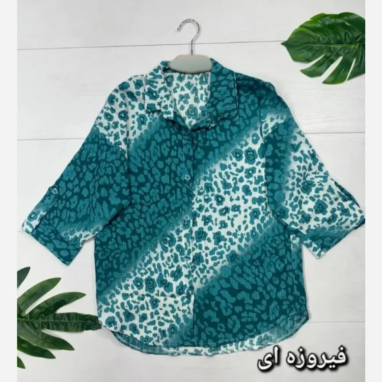 شومیز زنانه نارین جنس کریستال پفکی سایز فری 38 تا 46