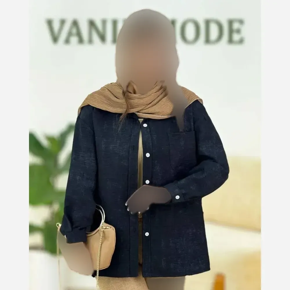 شومیز آبرنگ شانتون طرح گازوییلی فری سایز 36 تا 46