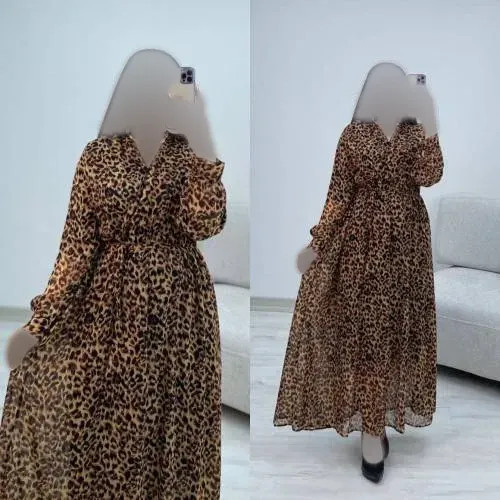 پیراهن ساحلی زنانه حریر آستردار فری سایز تا 46-48 کمر کشی و کمربنددار