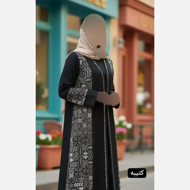 مانتو مجلسی عاطی کرپ مازراتی خرجکار تافته سایزبندی 36 تا 50