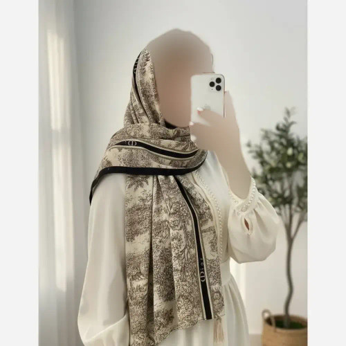 شال شفق برشکا کریشه سافت ابعاد 195x58 فری سایز ایستایی عالی خنک بدون چروک