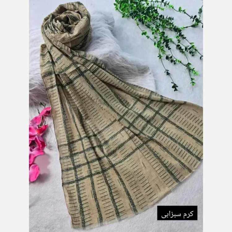 شال شفق برشکا کریشه سافت ابعاد 195x58 فری سایز ایستایی عالی خنک بدون چروک