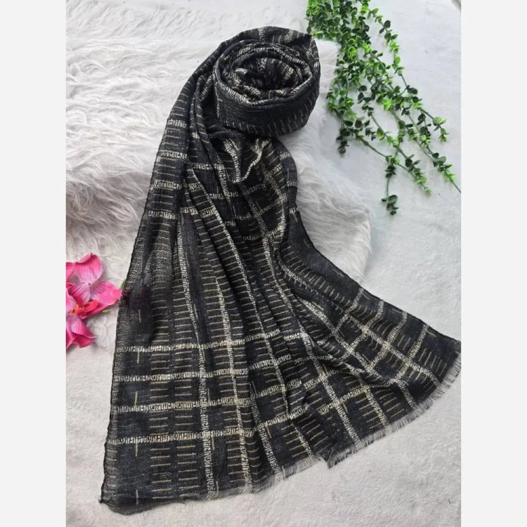 شال شفق برشکا کریشه سافت ابعاد 195x58 فری سایز ایستایی عالی خنک بدون چروک