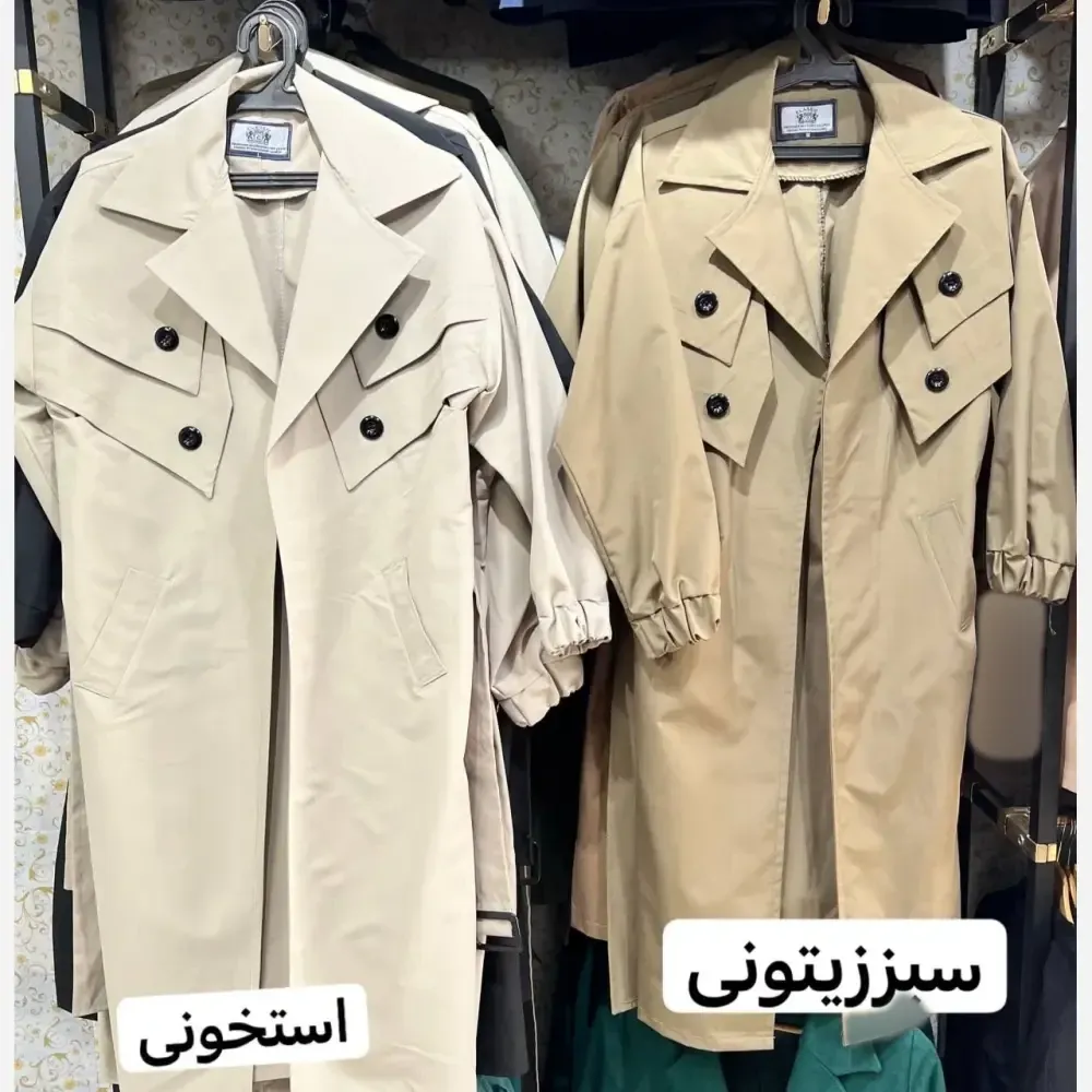 بارونی مهتاب کتان تی سی فری سایز مشکی سبز زیتونی