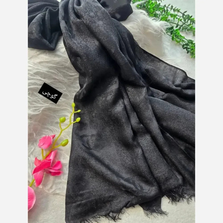 شال دورو شاینا نخ سانسور لمه ابعاد 195*65 فری سایز مات و شاین دار