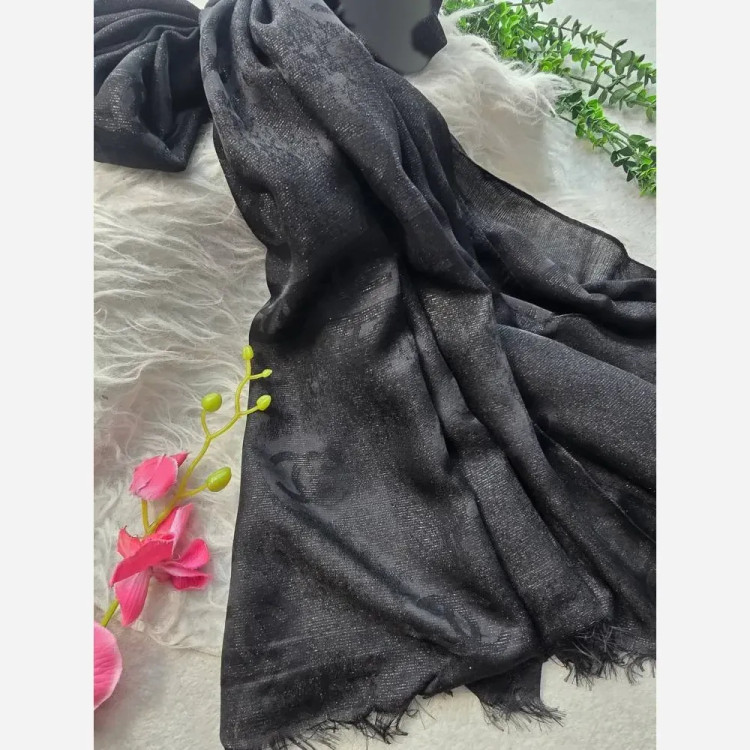 شال دورو شاینا نخ سانسور لمه ابعاد 195*65 فری سایز مات و شاین دار