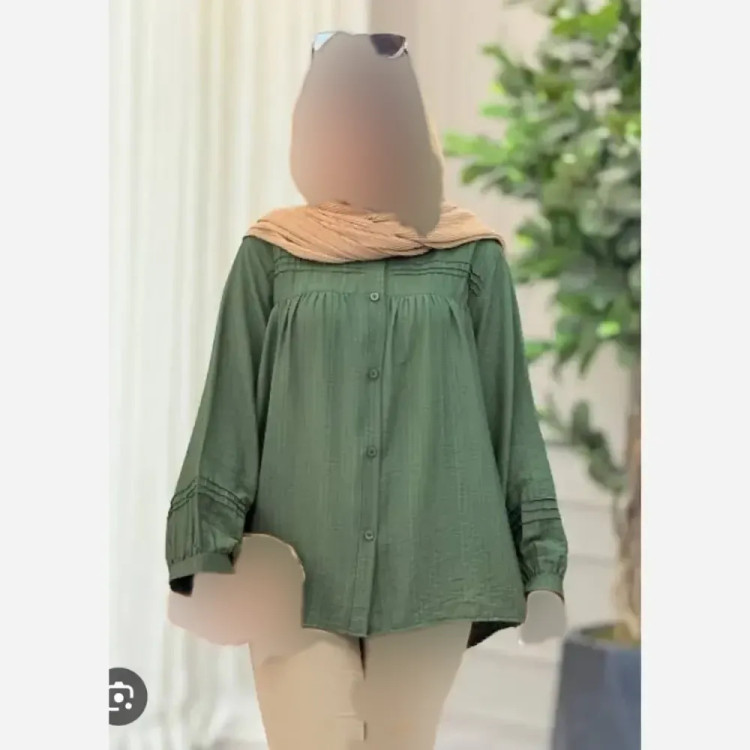 شومیز زنانه سینه پیلی جنس صوفیا زیپی فری سایز 36 تا 46 در رنگ بندی متنوع
